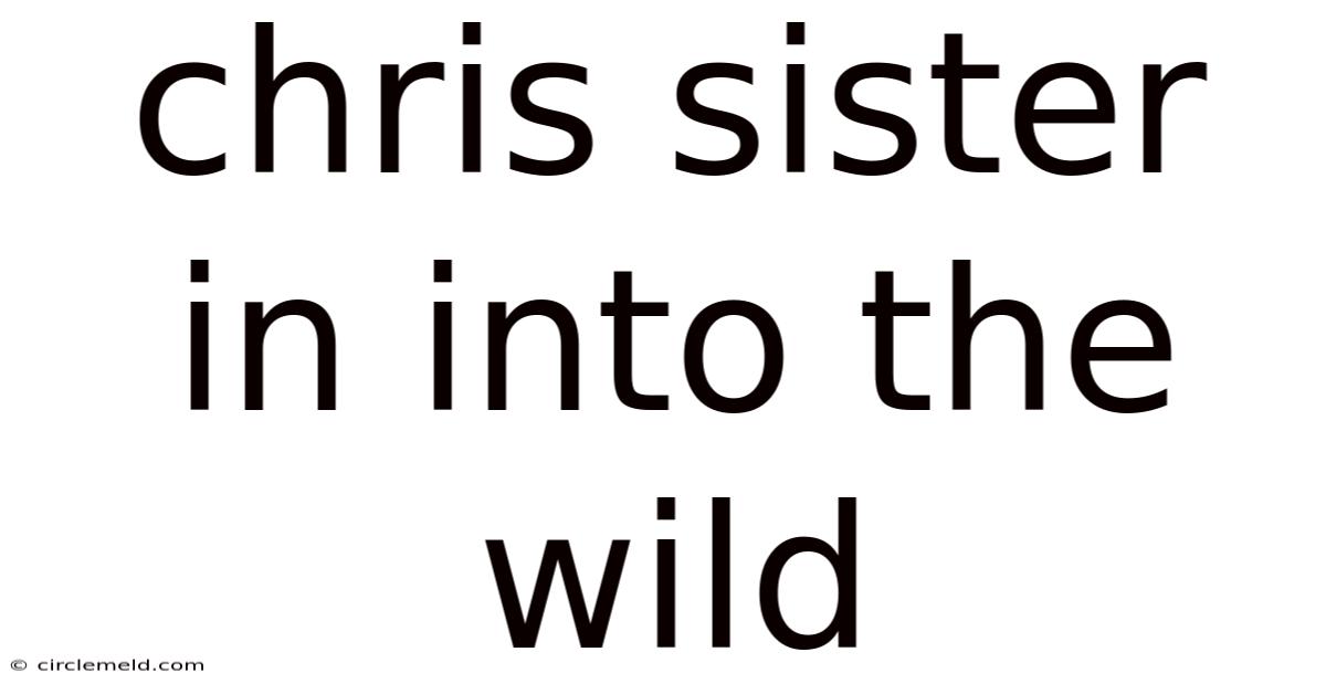 Chris Sister In Into The Wild