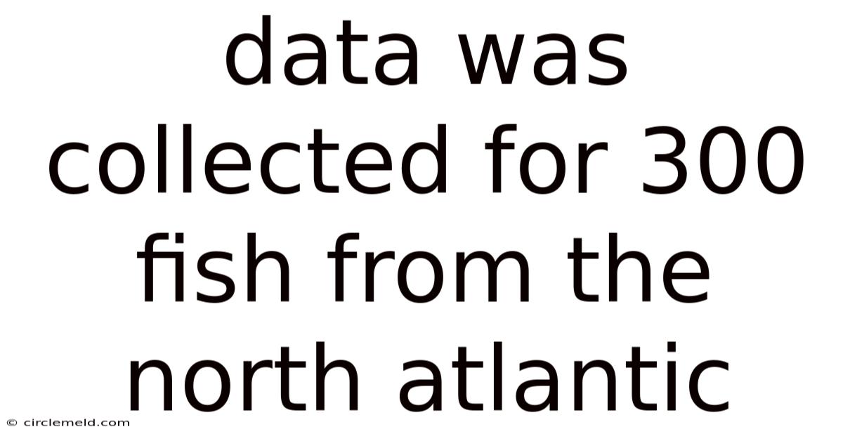 Data Was Collected For 300 Fish From The North Atlantic