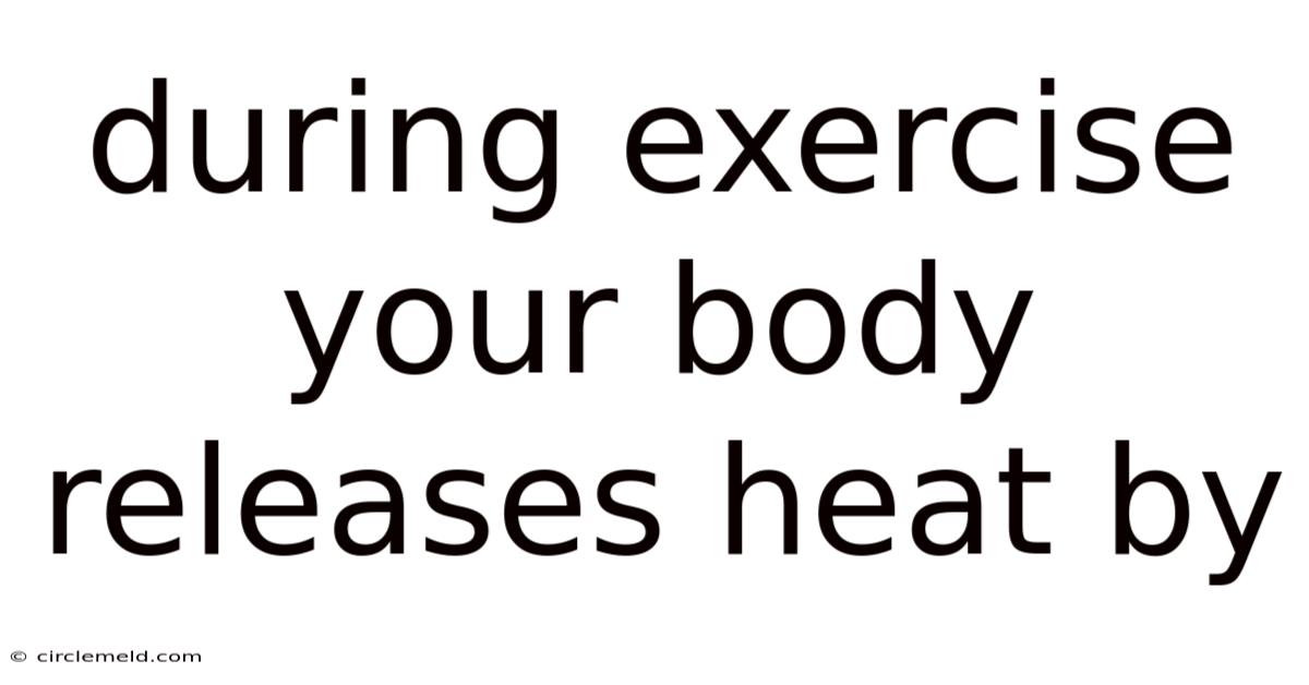 During Exercise Your Body Releases Heat By