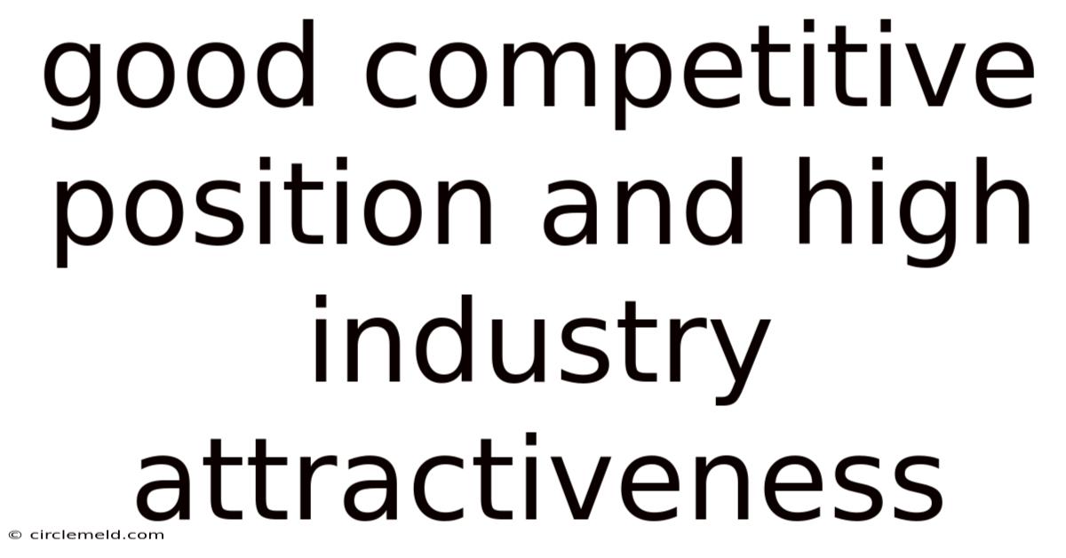 Good Competitive Position And High Industry Attractiveness