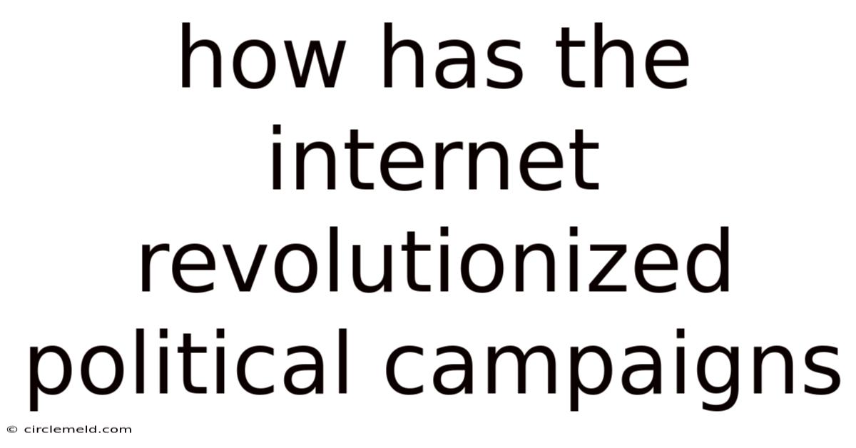 How Has The Internet Revolutionized Political Campaigns