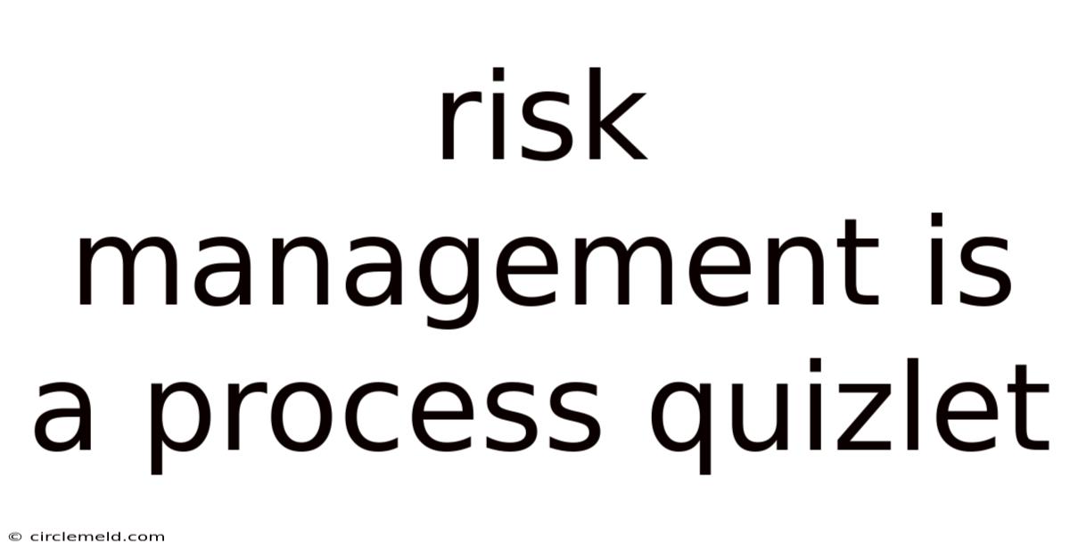 Risk Management Is A Process Quizlet