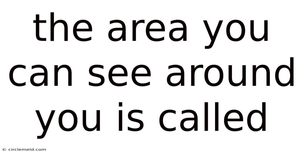 The Area You Can See Around You Is Called