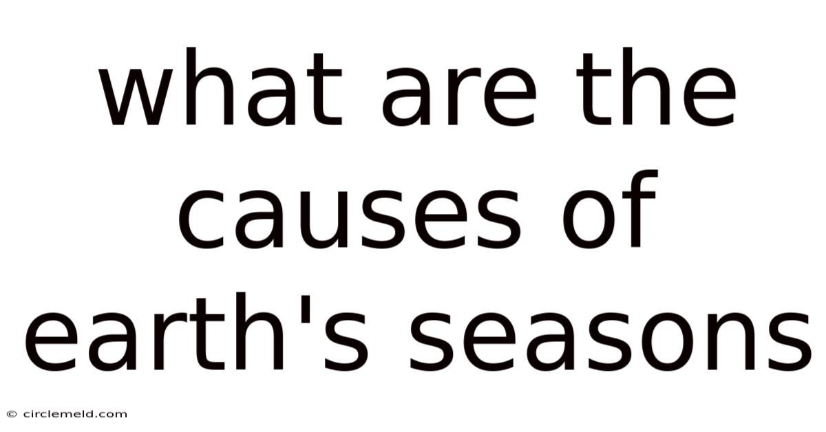 What Are The Causes Of Earth's Seasons