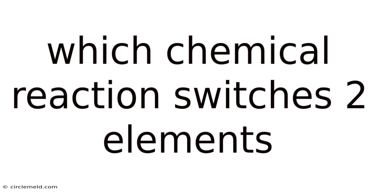 Which Chemical Reaction Switches 2 Elements