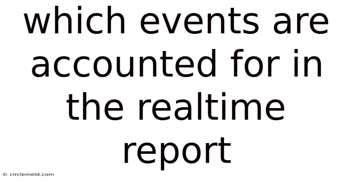 Which Events Are Accounted For In The Realtime Report
