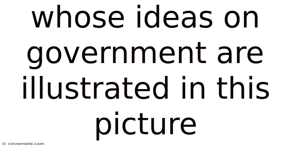 Whose Ideas On Government Are Illustrated In This Picture