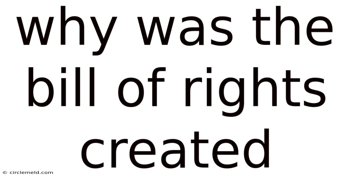 Why Was The Bill Of Rights Created