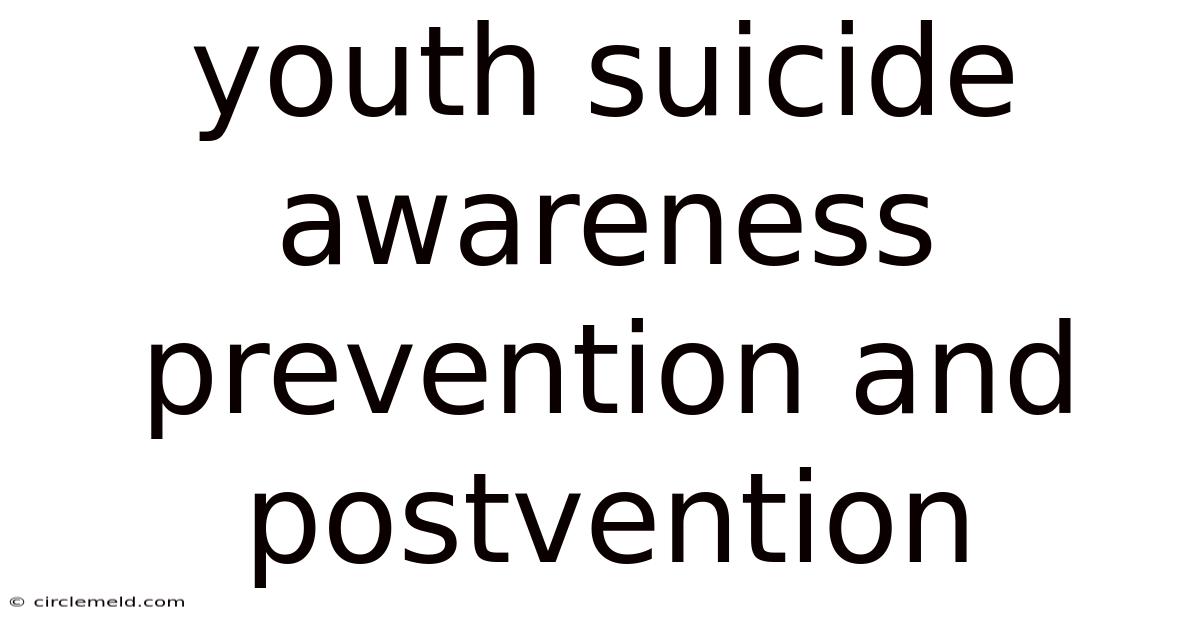 Youth Suicide Awareness Prevention And Postvention